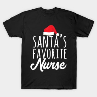 Santa's favorite nurse T-Shirt